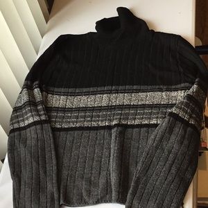 Black and grey sweater